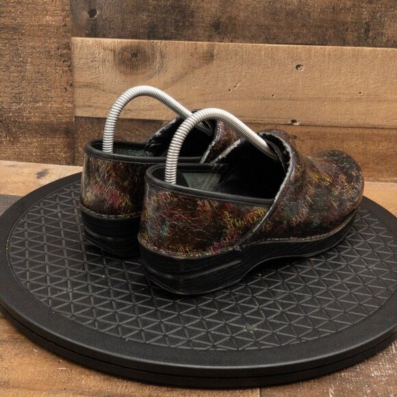 DANSKO WOMENS CASUAL SHOES SLIP ON PATENT LEATHER MULTICOLOR CLOGS SIZE 8/39EU - Picture 8 of 9